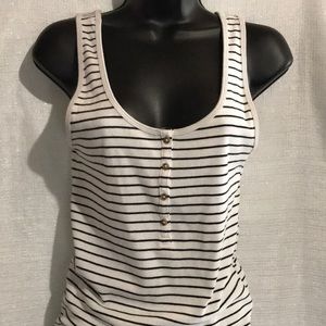 Fun striped henley tank 🥰